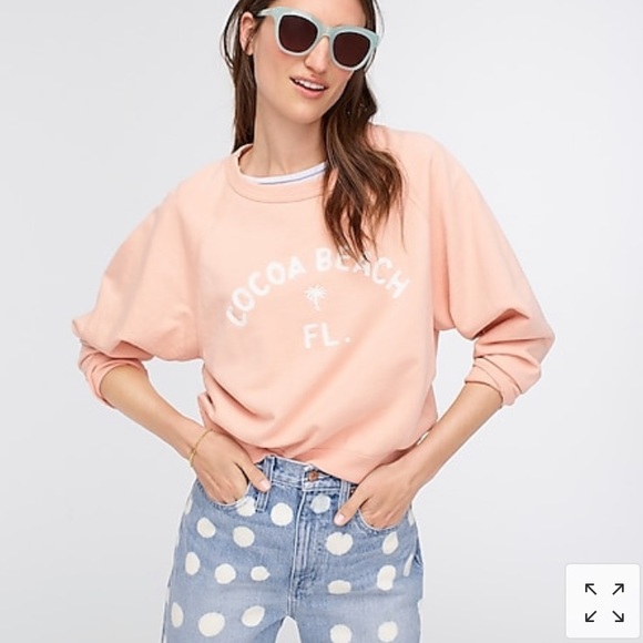 NWT J Crew Cocoa Beach Distressed Pullover - Picture 3 of 9